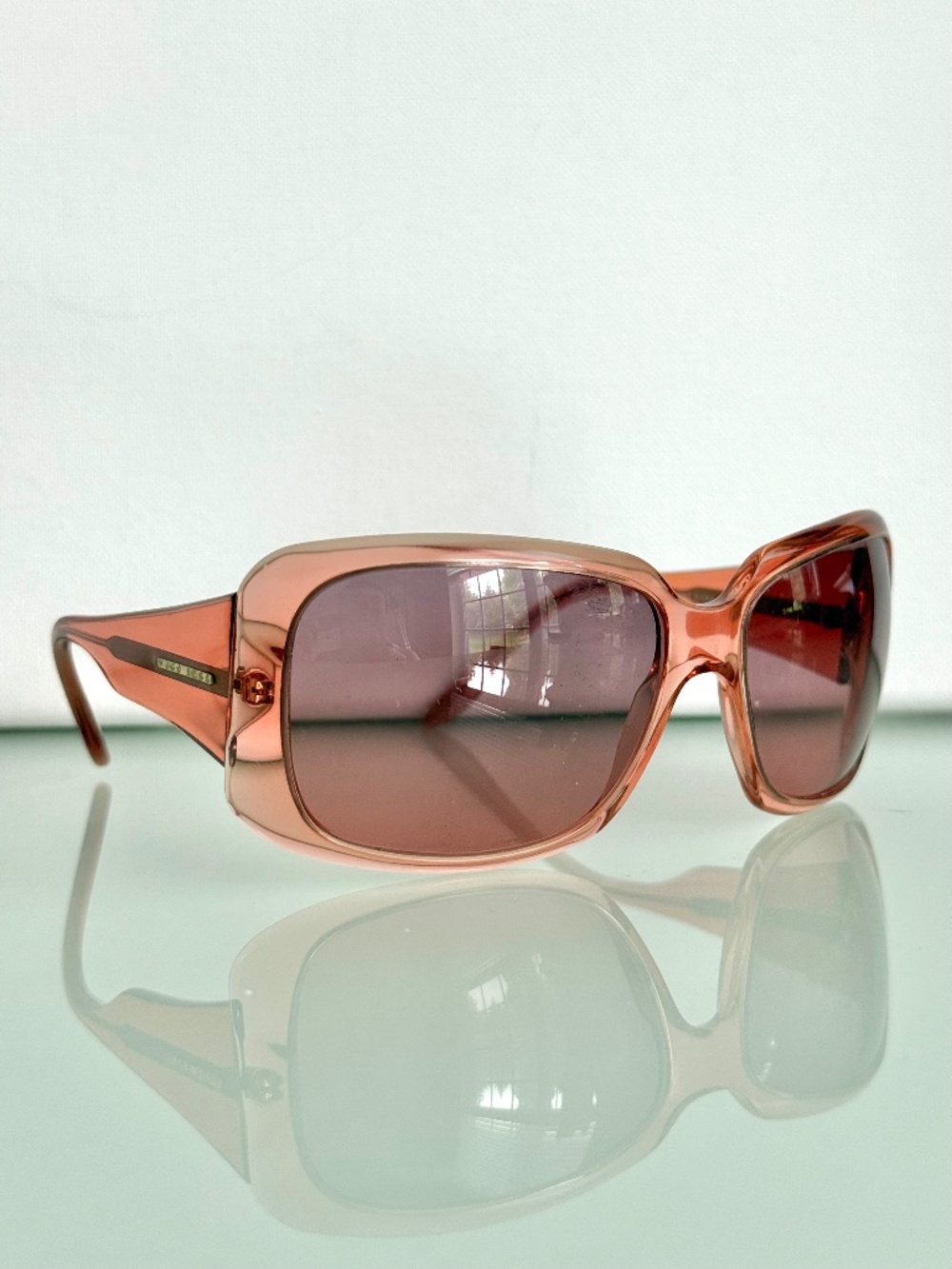 Vintage Hugo Boss HB11892 Pink Rose Gold Y2K Sunglasses